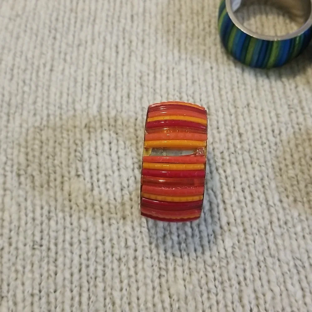 8 Crate&Barrel Napkin Rings Set